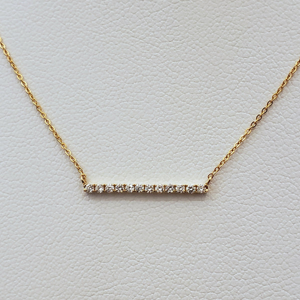Diamond Bar Necklace