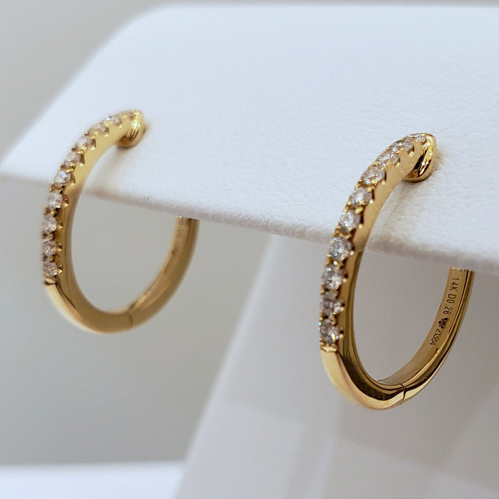 Diamond Hoop Earrings