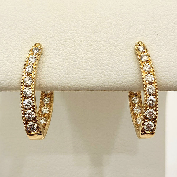 Diamond Hoop Earrings