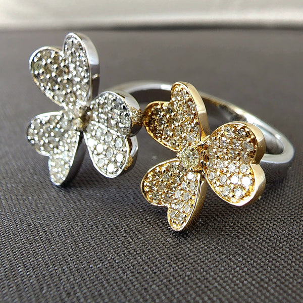 Diamond Flower Ring