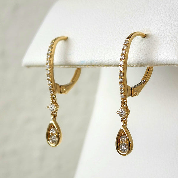 Diamond Dangle Earrings