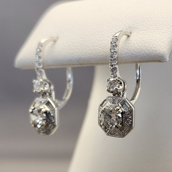 Diamond Dangle Earrings