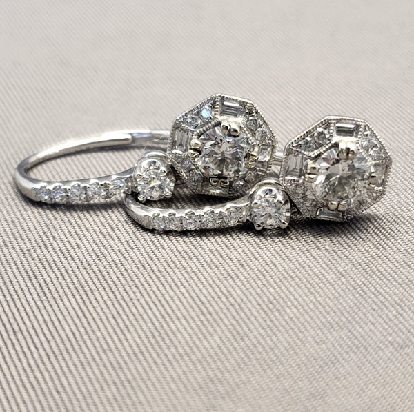 Diamond Dangle Earrings