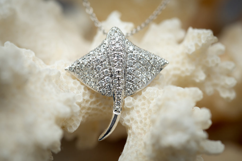 Diamond Stingray Necklace