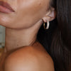 Diamond Hoop Earrings