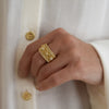 Fancy Right Hand Diamond Ring